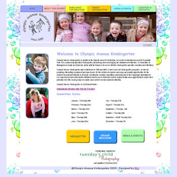 Olympic Avenue Kinder website